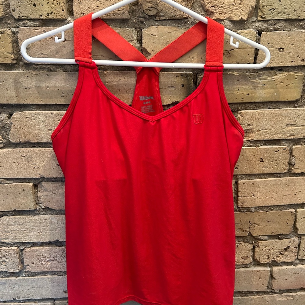 Wilson Bright Red Athletic Tank